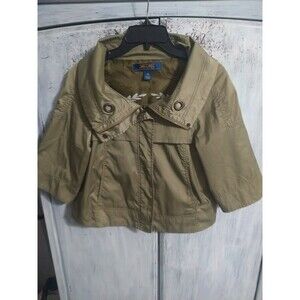 Milliard Fillmore Cropped Jacket Preppy Classic Olive Xs Y2K Vintage